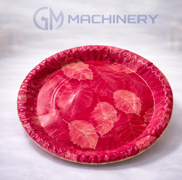 Elegant pink paper plate [ 12 inch ]